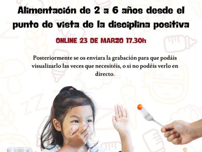 Taller online Alimentacion de 2 a 6 años