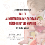 Taller presencial Valladolid ENERO: Alimentación complementaria y método BLW