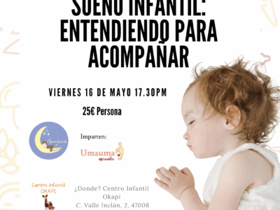 Taller SUEÑO INFANTIL presencial Valladolid MAYO